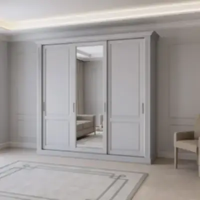 Корпусный шкаф купе со зеркалом