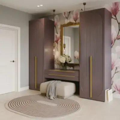 Прихожая с консолью и шкафами