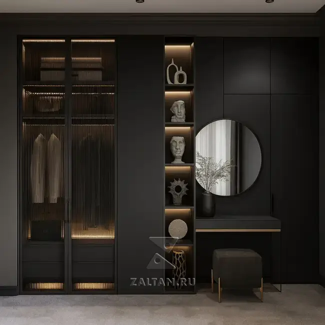 Встроенный шкаф с туалетным столиком